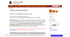 Desktop Screenshot of antiopa-verlag.eu