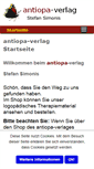 Mobile Screenshot of antiopa-verlag.eu